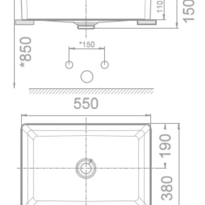 Chậu rửa dương bàn American Standard WP-F412