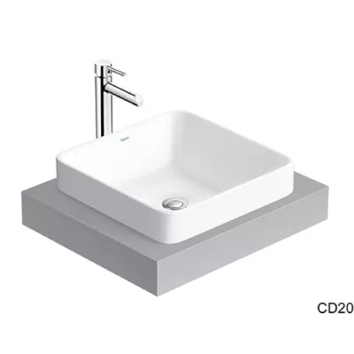 Chậu rửa mặt dương vành Viglacera CD20