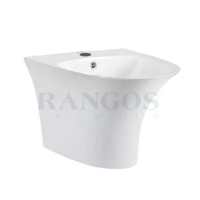 Chậu Rửa Mặt Liền Chân Rangos RG-6108