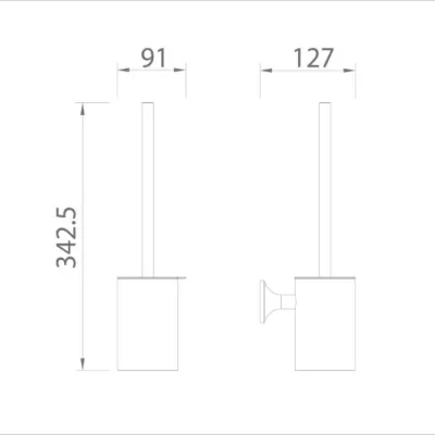Chổi cọ toilet Ecobath EC218-15
