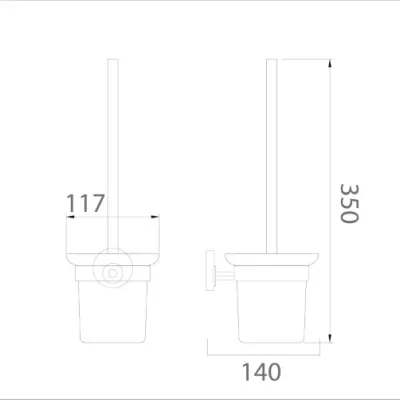 Chổi cọ toilet Ecobath EC260-15