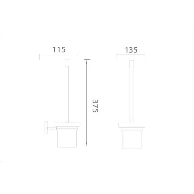 Chổi cọ toilet Ecobath EC299-15