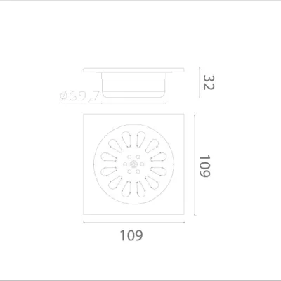 Ga thoát sàn Ecobath EC1064