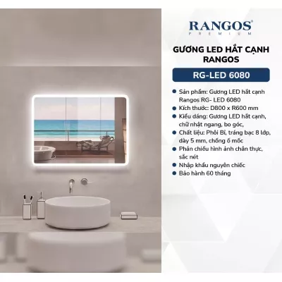 Gương LED Hắt Cạnh Rangos 6080