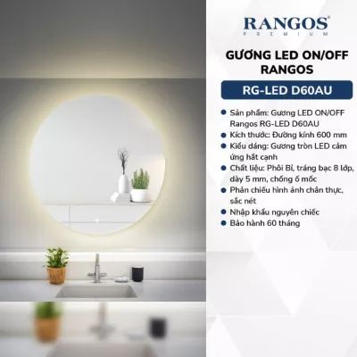 Gương LED On/Off Rangos D60AU