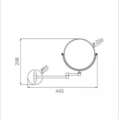 Gương phóng đại Ecobath EC6089