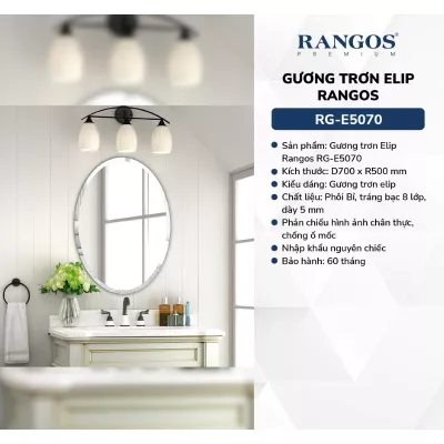 Gương Trơn Elip Rangos RG-E5070