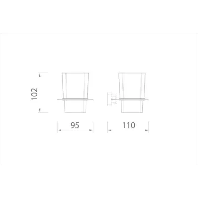 Kệ cốc Ecobath EC215-10