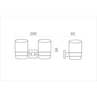 Kệ cốc Ecobath EC255-10
