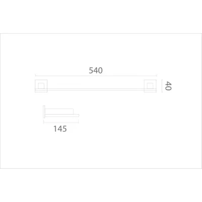 Kệ dưới gương Ecobath EC255-05