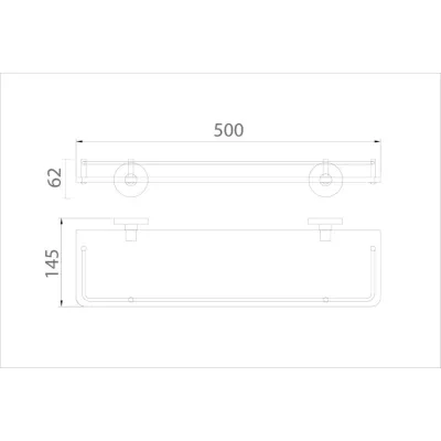 Kệ dưới gương Ecobath EC270-05