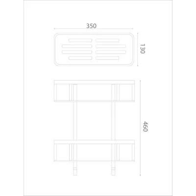 Kệ phòng tắm Ecobath EC4053-2