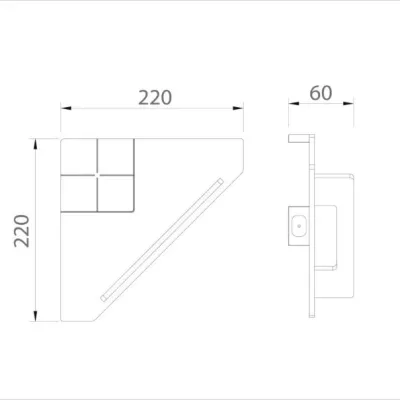 Kệ phòng tắm Ecobath EC4073-1