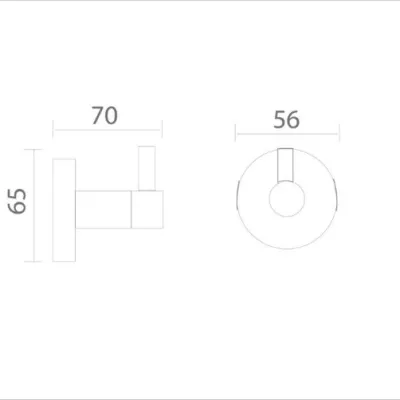 Móc treo áo đơn Ecobath EC299-04