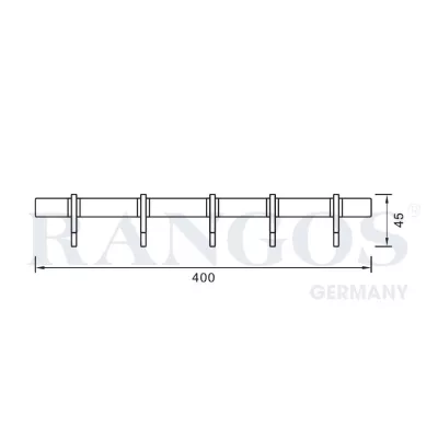 Móc Treo Khăn 5 Chấu Rangos RG-PK2003B-5