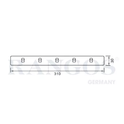 Móc Treo Khăn 5 Chấu Rangos RG-PK2013A-5