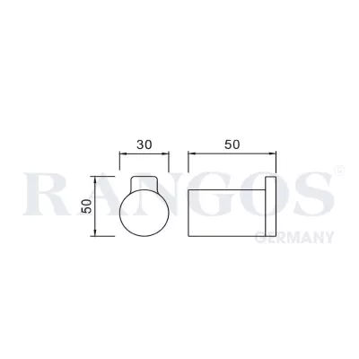 Móc Treo Khăn Đơn Rangos RG-PK4805