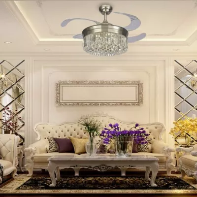 Quạt trần LuxAire Crystal CR424ACABSBN