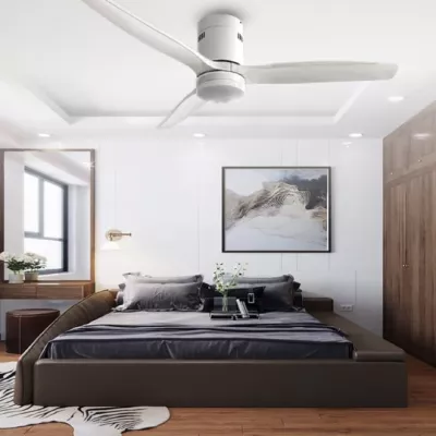 Quạt trần LuxAire Ritter Hugger ABS RI523HDCABSWHLED