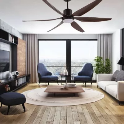 Quạt trần LuxAire Sweep SW666DCABSBL