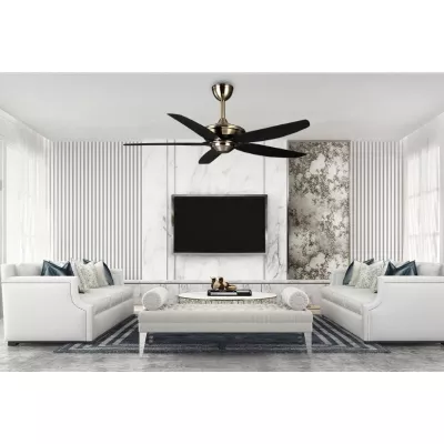 Quạt trần LuxAire Windy WI565DCABSAB/BK