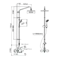 Sen tắm cây nóng lạnh Inax BFV-1115S-2