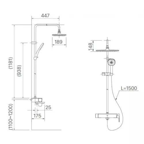 Sen tắm cây Inax BFV-635S
