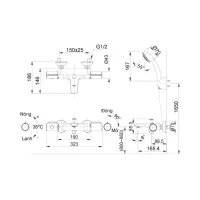 Sen tắm nhiệt độ Inax BFV-3413T-4C