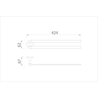 Thanh xoay Ecobath EC218-16