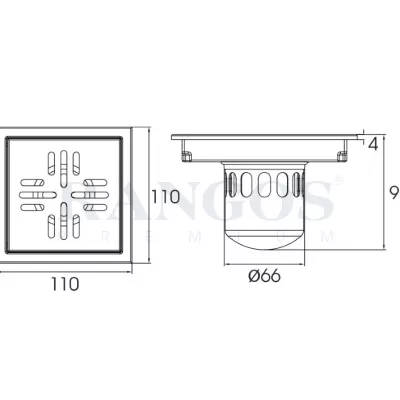 Thoát Sàn Rangos RG-D110V1