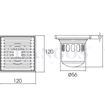 Thoát Sàn Rangos RG-D120V2