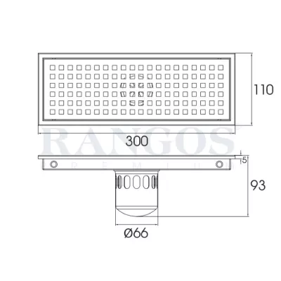 Thoát Sàn Rangos RG-D300V2