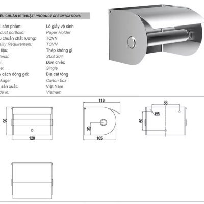 Hộp đựng giấy Viglacera VG9211