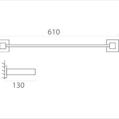 Vắt khăn đôi Ecobath EC255-09