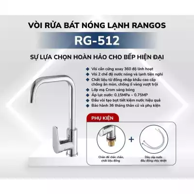 Vòi Bếp Nóng Lạnh Rangos RG-512