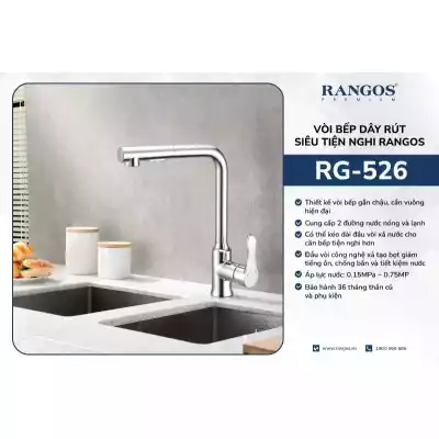 Vòi Bếp Rút Nóng Lạnh Rangos RG-526