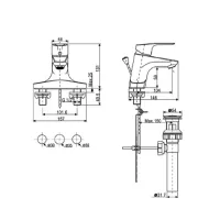 Vòi chậu nóng lạnh American Standard  WF-0302
