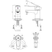 Vòi chậu rửa mặt Inax LFV-2012S-R