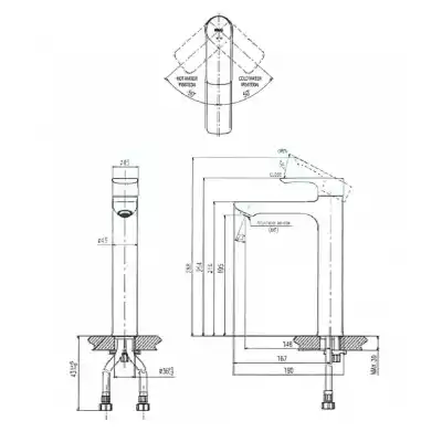 Vòi chậu rửa mặt nóng lạnh Inax LFV-612SH