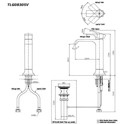 Vòi chậu TOTO TLG08305V