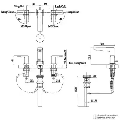 Vòi chậu TOTO TLG10201B