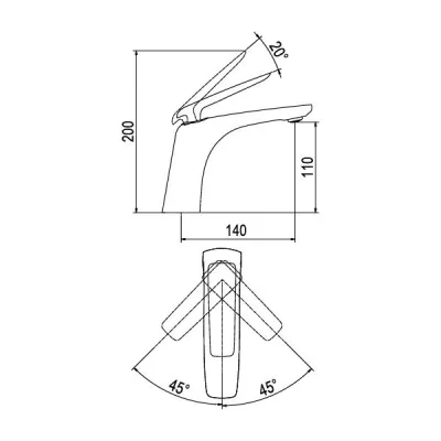 Vòi chậu Viglacera Platinum P.51.321