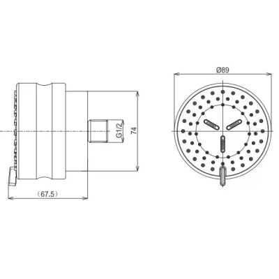 Đầu Phun Sen Âm Tường TOTO TBW07017A