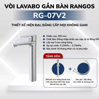 Vòi Lavabo Gắn Bàn Rangos RG-07V2