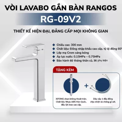 Vòi Lavabo Gắn Bàn Rangos RG-09V2