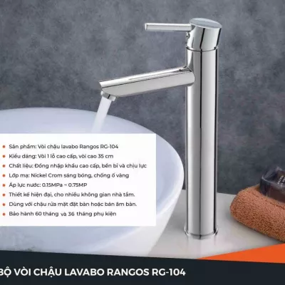 Vòi Lavabo Gắn Bàn Rangos RG-104