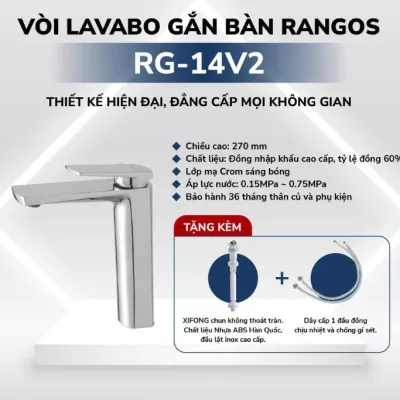 Vòi Lavabo Gắn Bàn Rangos RG-14V2