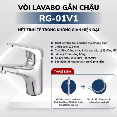 Vòi Lavabo Gắn Chậu Rangos RG-01V1
