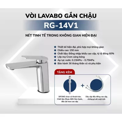 Vòi Lavabo Gắn Chậu Rangos RG-14V1