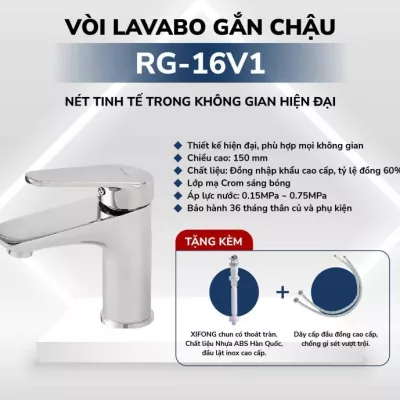 Vòi Lavabo Gắn Bàn Rangos RG-301V2